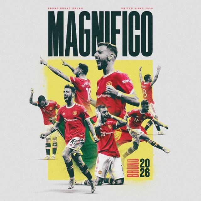 体育赛事-B费与曼联续约至2026年:我仍然保持着最初的热情